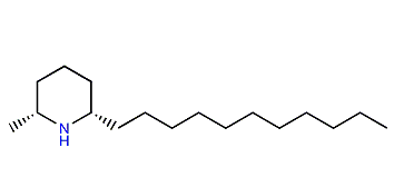 (2R,6S)-2-Methyl-6-undecylpiperidine